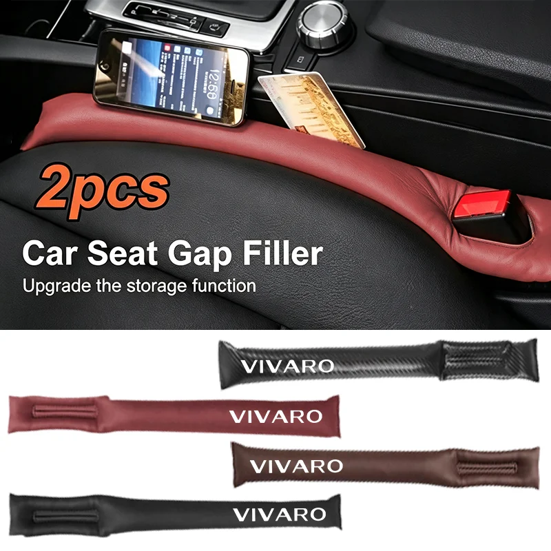 PU Leather Car Seat Gap Strip Built-in Elastic Filling Cotton Vehicle Seat Side Crevice Filler for opel Vivaro accessories