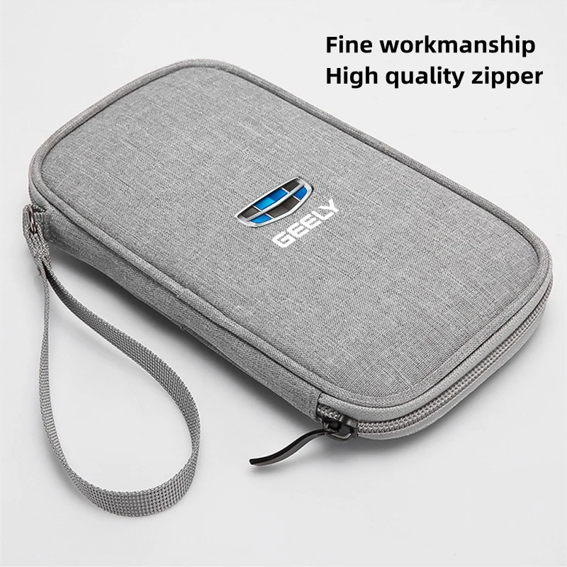 NEW Portable Waterproof Double Layers Storage Bags For car keys car Bank card For geely emgrand ec7 ec8 ck atlas ck2 ck3 gt gc9