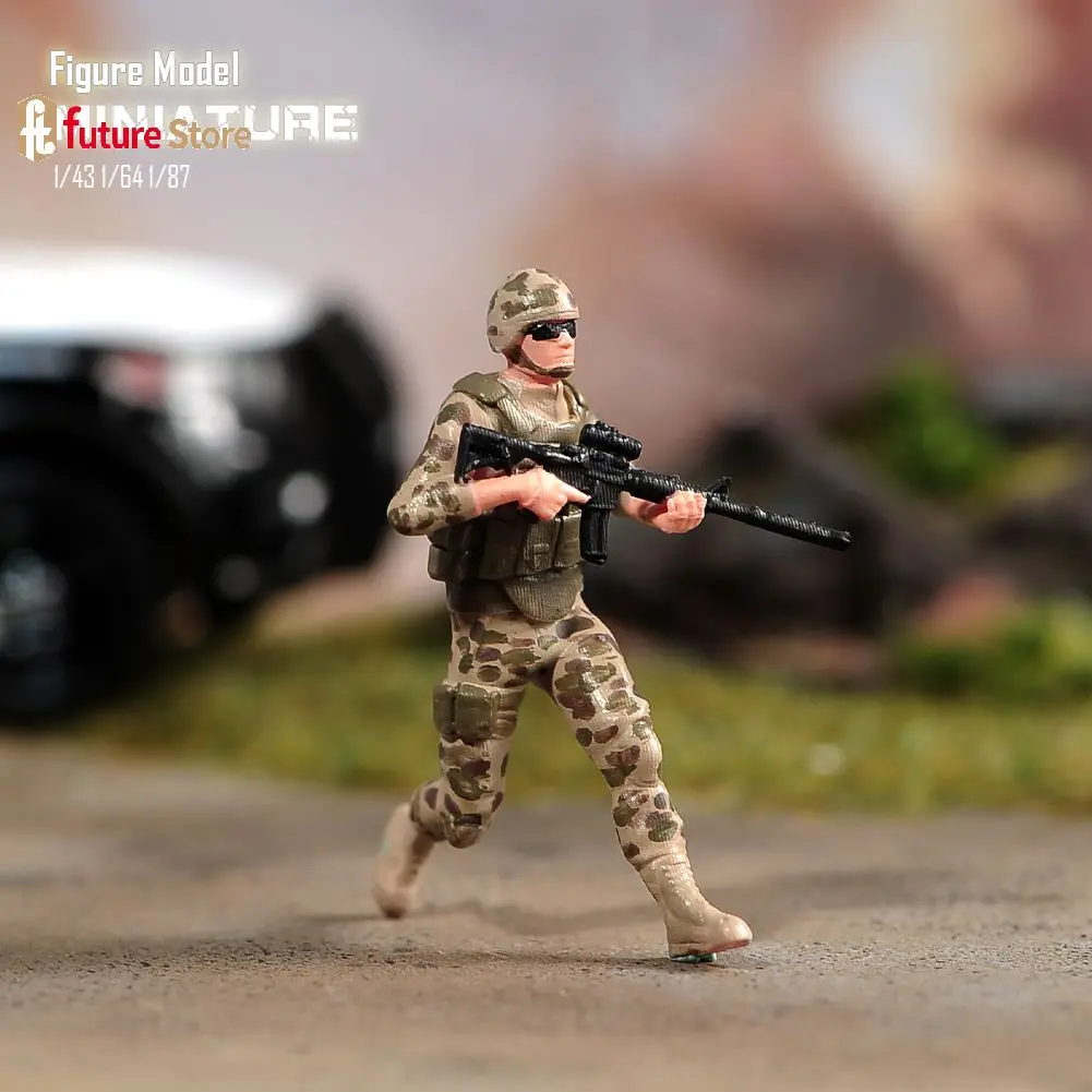 ANT Resin 3D Print 1/87 1/64 1/43Desert Special Operations Team  Diorama Figure Model  Creative Photography Display Collection