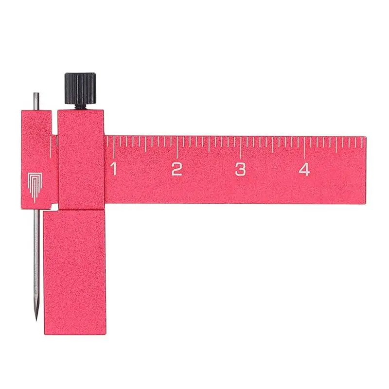 AT02-Equidistant For The Size Of(Black), Adjustable Equidistant Parallel Scriber, Writing Ruler Red