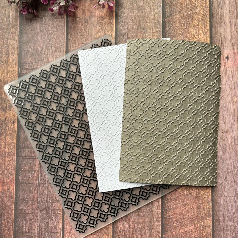 Four sided continuous pattern design - craft plastic folders, scrapbook paper, business card printing, decorative products