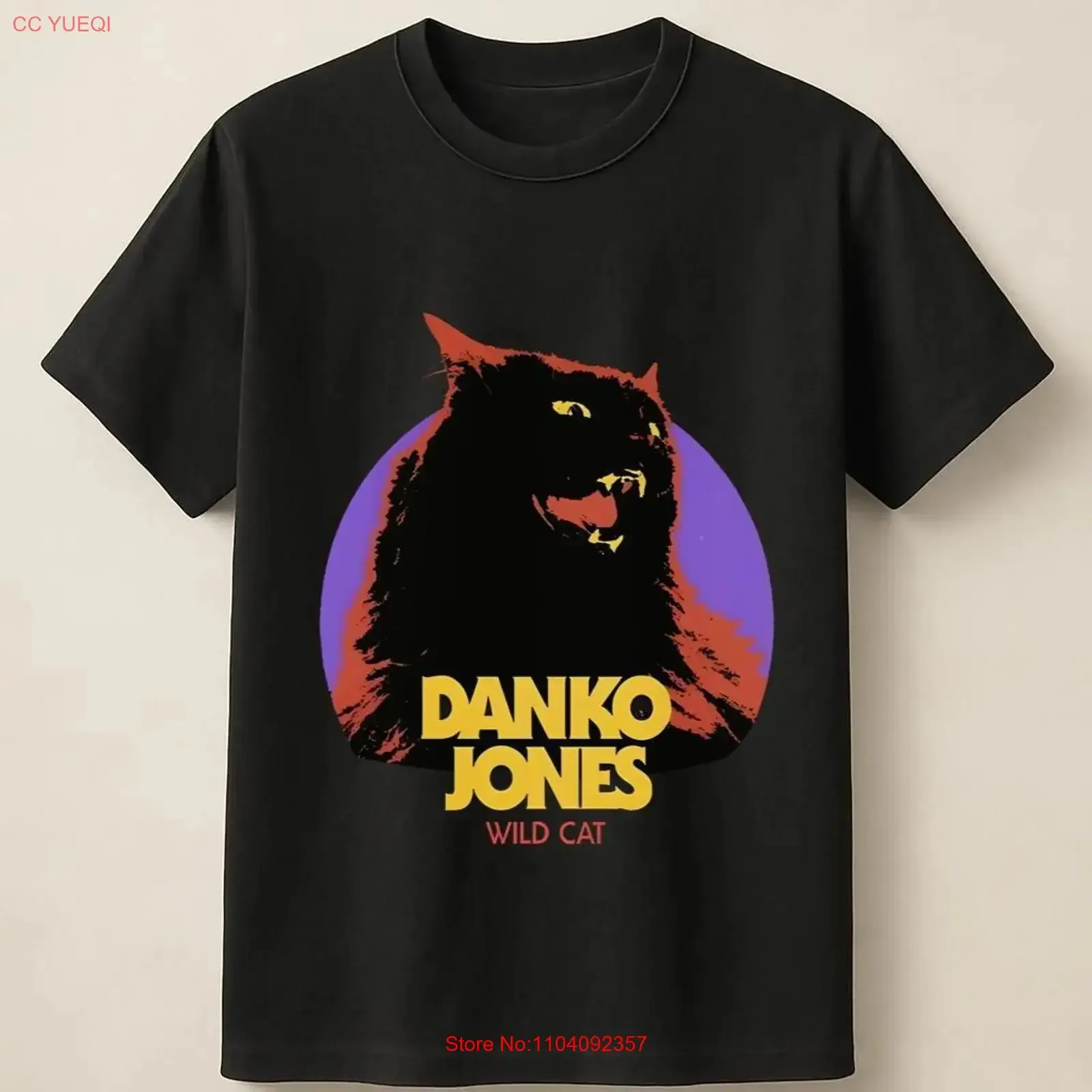 Danko Jones Wild Cat Tour Poster Inspired Music T Shirt vintage Washed Stretched designer clothes streetwear Comfortable