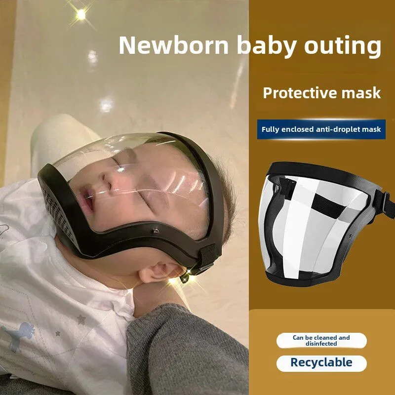 

Baby Protective Face Mask for Outings Vaccination Windproof Anti-splash Small Age Newborn Infant Cap Home Daily Use Protection