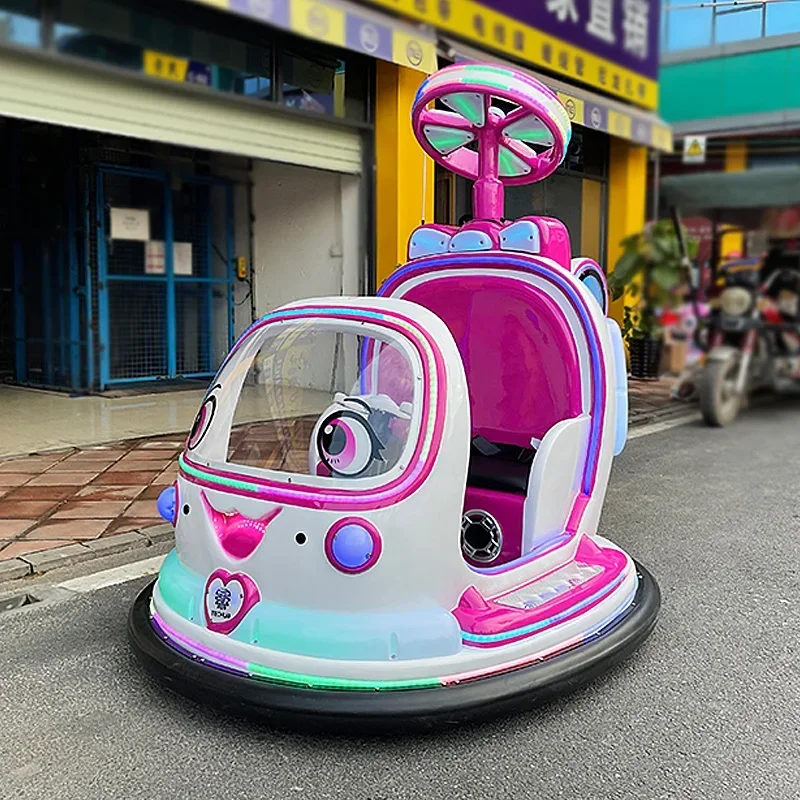 Fancy Helicopter Children's Battery Operated Bumper Car Outdoor Ride-on For Family Fun In Theme Parks