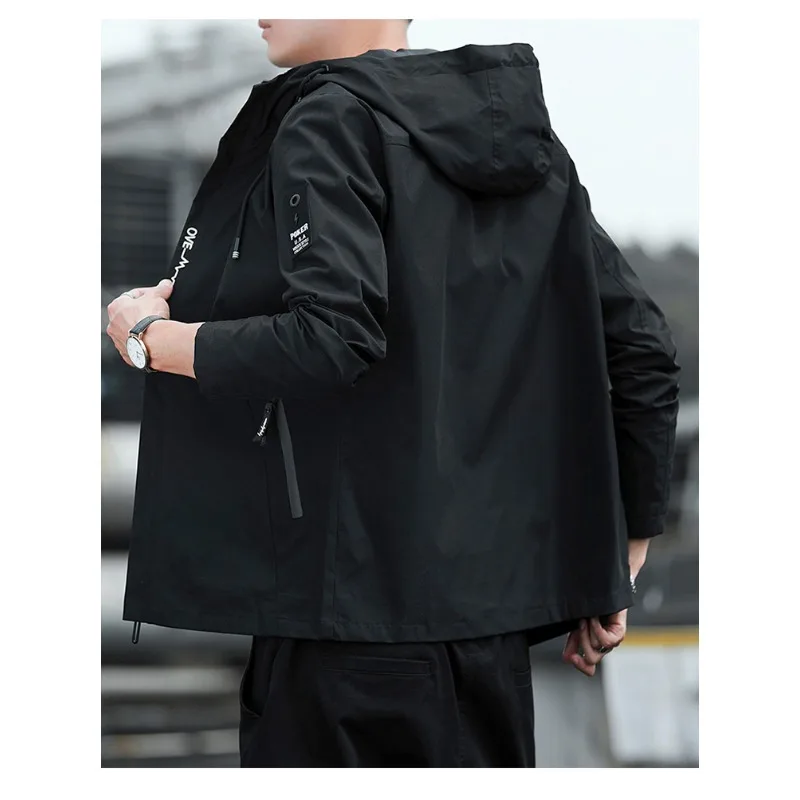 Men's Outdoor Sports Fitness Windproof Breathable Tennis Suit for Spring Autumn Leisure Trend Versatile Submachine Jacket