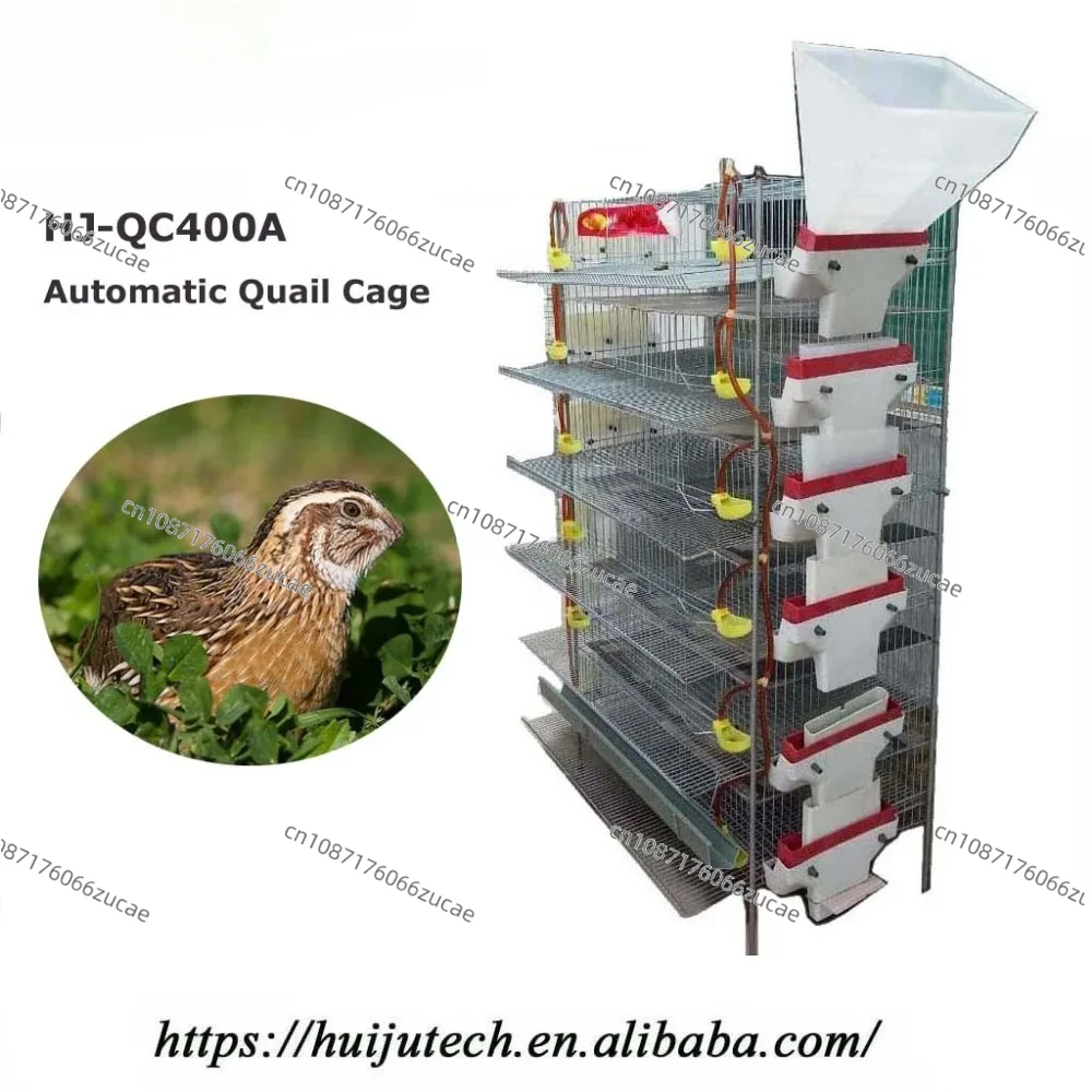 6 Layer 300 Quails Galvanized Wire Mesh Quail Cage Conforms with Healthy Reasonable for Poultry Cage HJ-QC400A