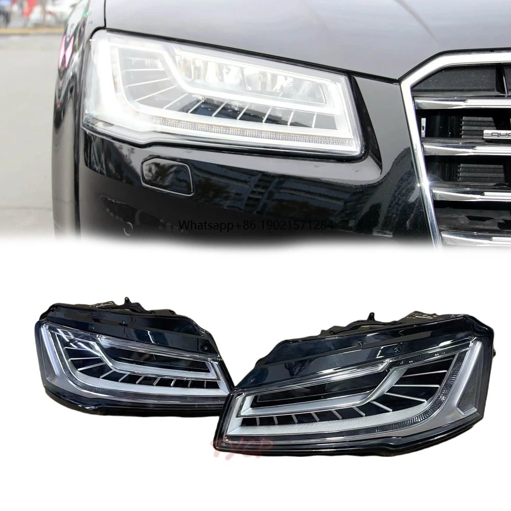 

For A8 S8 LED Original Headlight 2014 2015 2016 2017 A8L Lamp Upgrade High Quality Headlamp A8 W12 D4 Car Light