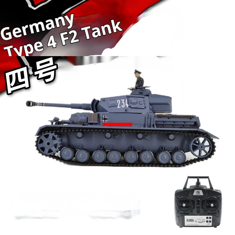 Henglongku Soldat Fernbedienung Deutscher Panzer IV F2 Panzer Simulation Fernbedienung Multifunktionales Kampfpanzer Modellfahrzeug