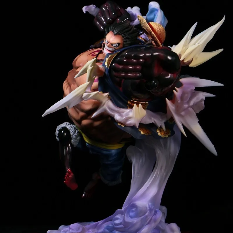 26cm nova uma peça anime figura macaco d. Luffy modelo periférico cena estátua decoração de mesa ornamentos presentes de aniversário brinquedos