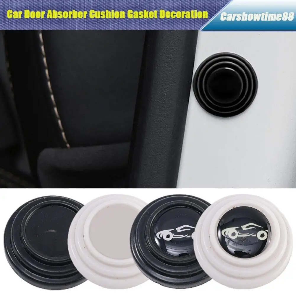 Car Door Anti-collision Silicone Pad Anti-shock Closing Door Stickers Soundproof Buffer Gasket Auto Accessories 10PCS