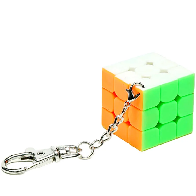 البيع بالجملة من سلاسل المفاتيح المكعبة الصغيرة ذات اللون الصلب ماجيك ريم ميني ليفل 3 ألعاب الأطفال المحمولة #5