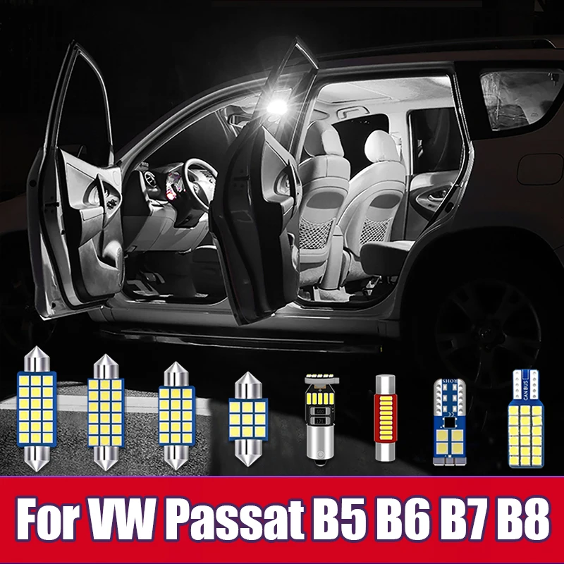 

For Volkswagen VW Passat B5 B6 B7 B8 1997 - 2015 2016 2017 2018 2019 2020 Car LED Interior Lamp Vanity Mirror Light Accessories