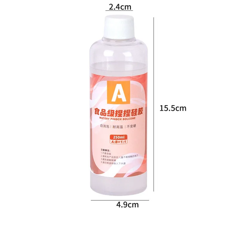 1:1 AB Squishy Gel Soft Liquid Silicone Ratio Epoxy Resin Silicone Squishy Slow Rising Liquid Mold for Slime Making Kawaii Craft