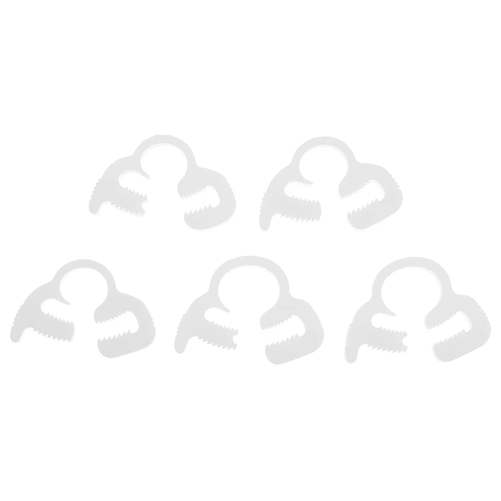 

50Pcs Plastic Hose Clips -Resistant Clamps for Machinery Electrical Ventilation Decorative Building Materials