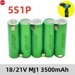 18650 MJ1 3500mAh, 7000mAh 3S 4S 5S 12.6V 16.8V 21V 25V screwdriver battery pack