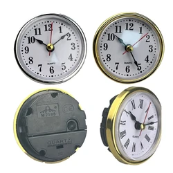 Mini Clock Insert Round Clocks Quartz Movement 2-1/2 65mm Diameter Clock Head Arabic Numerals DIY Crafts for Home