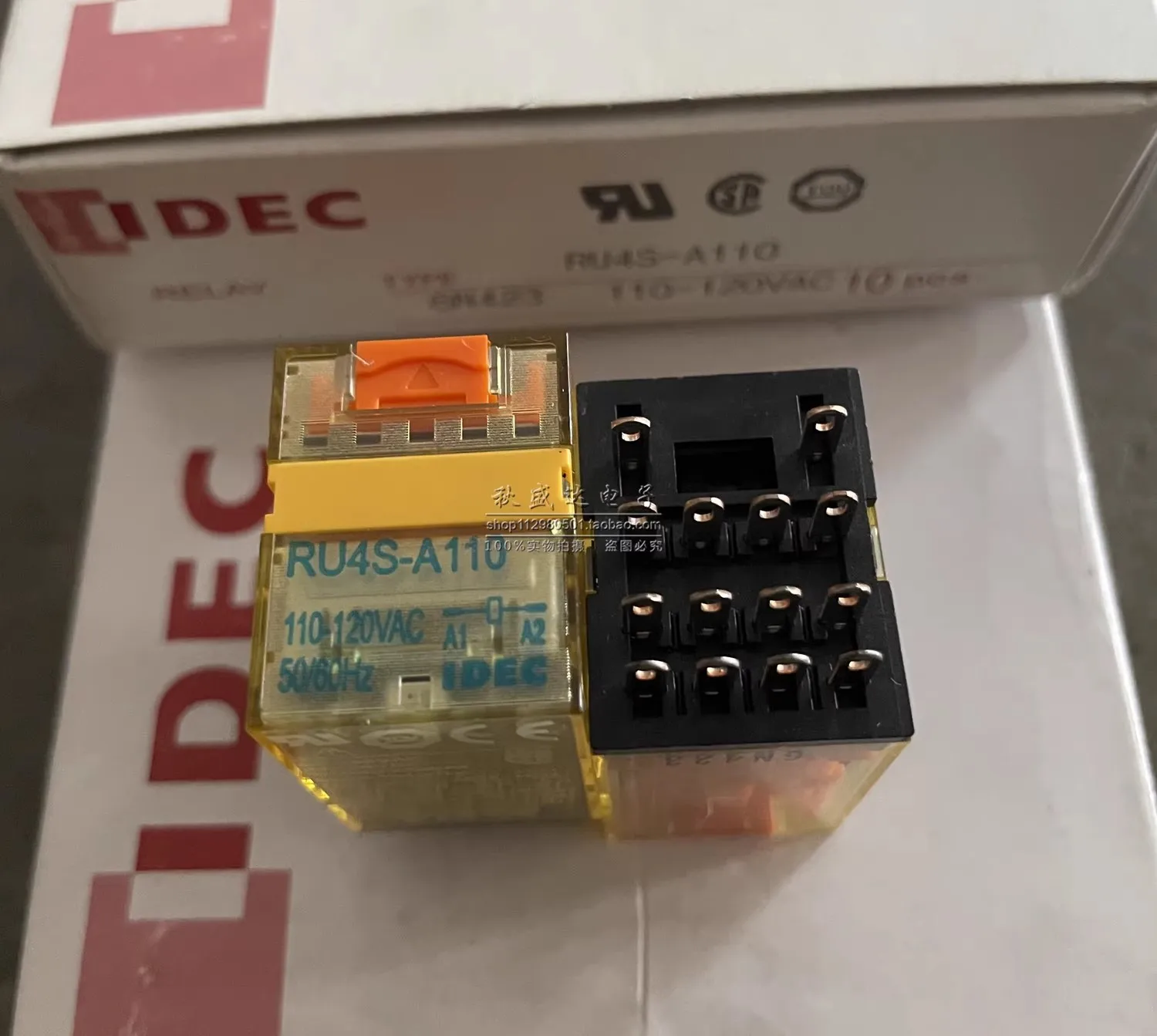 IDEC original genuine spring RU4S-A110 small relay 4 open 4 closed 14 feet 6A RU4SAC110V