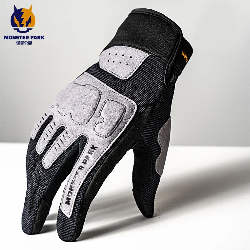 

MONSTER PARK Motorcycle Gloves Gloves with Touch Comfortable Ventilation Anti Fall Measures Rider Equipment Four Seasons Unisex