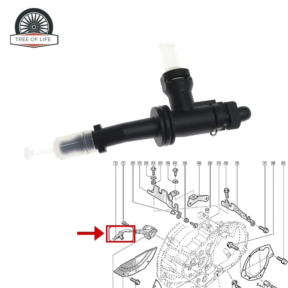 7700113066 Clutch Actuator Cylinder Tubing For Renault Laguna II Espace IV Megane II Scenic II Master II Traffic II Vel Satis
