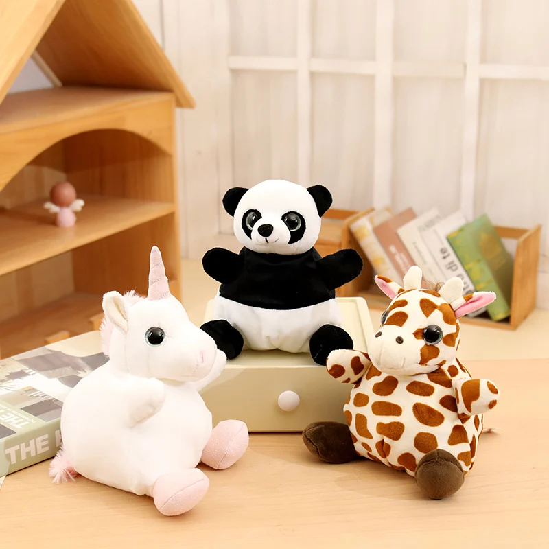 Boneca de saco de areia animal de desenho animado transfronteiriço, ornamento de boneca panda, pingente de chaveiro, brinquedo de pelúcia, presente infantil