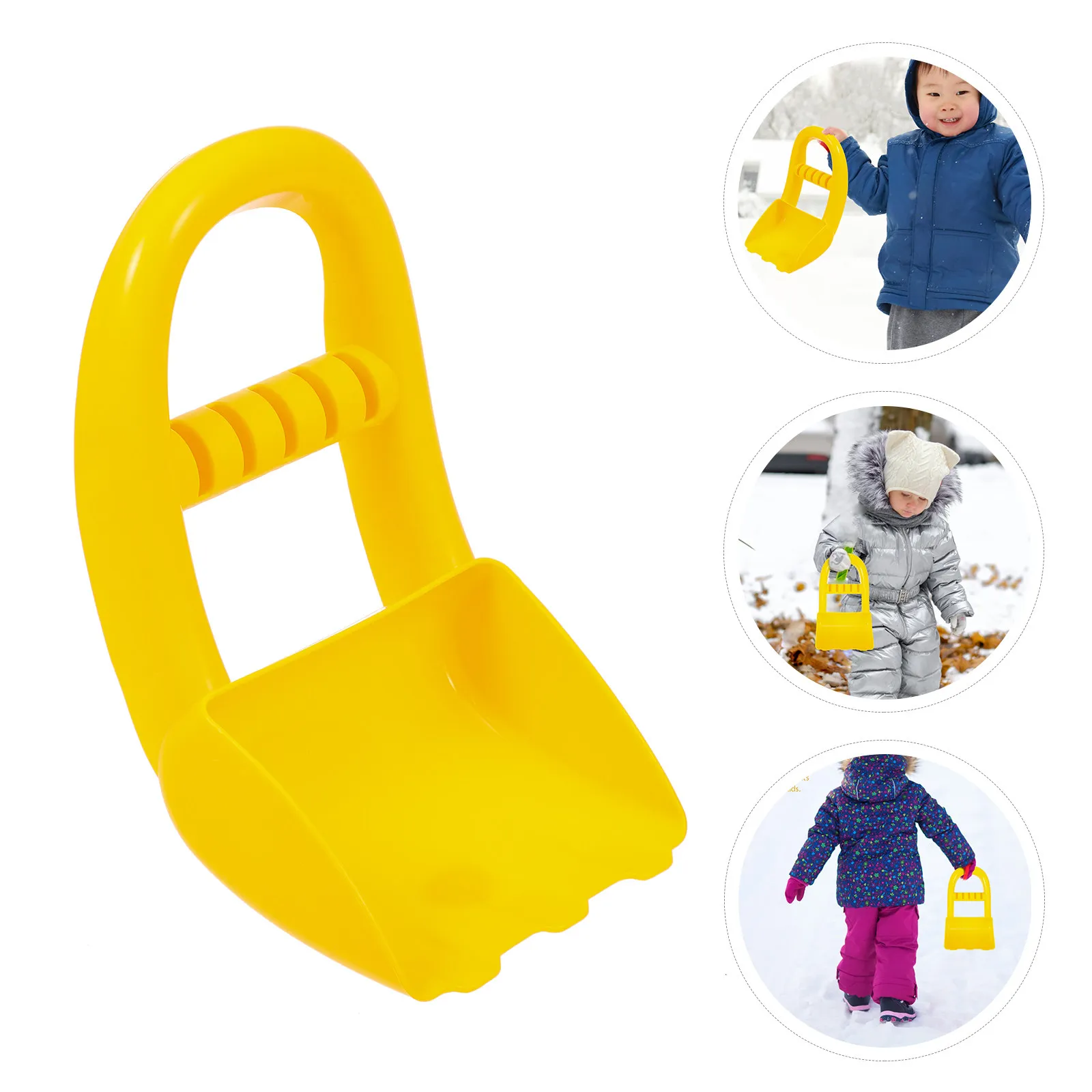 

Пластиковая лопатка для снега, детская лопатка для песка, ярко-желтая, безопасная, легкая, для игр на снегу, пляже, в саду, на улице