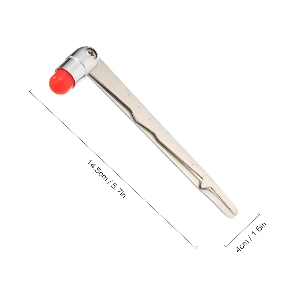 Neurological Percussor Diagnostic Reflex Percussion Leg Body Knee Nerve Test Massager Stick Buck Hammer with Caliper Scale C2