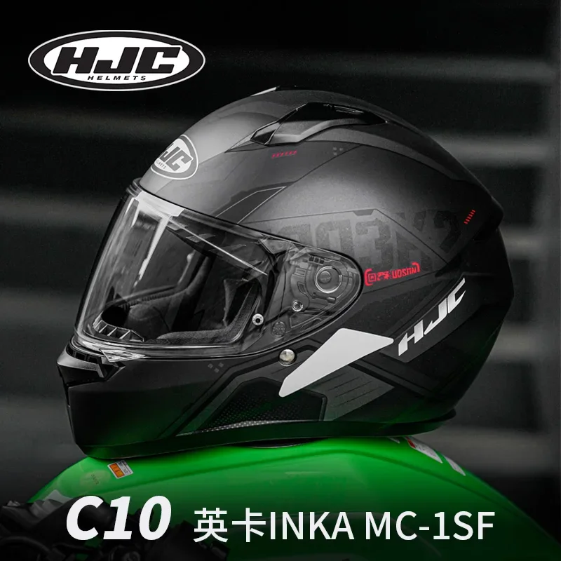 Original HJC C10 INKA Motorcycle Helmet Full Face Off-road Racing helmet Cascos para moto DOT Certification Capacete Casco moto