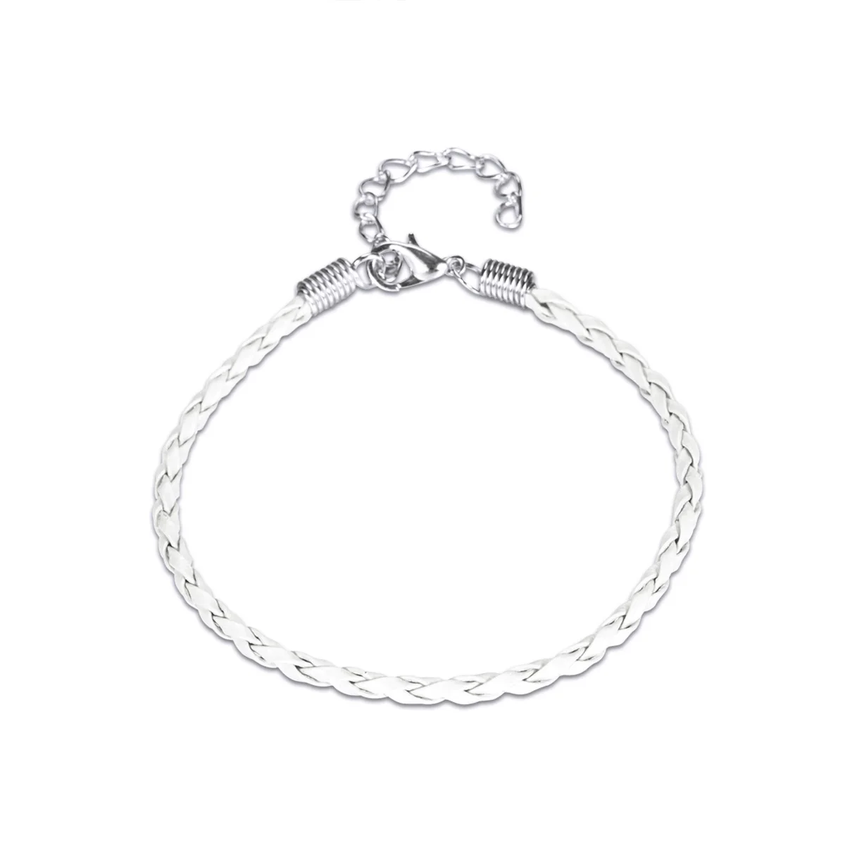 

50pcs 3MM Bracelet Making Cord Multi Color Plaited Bracelet Cords Ropes Charms with Lobster Claw Clasp for Bracelets Jew