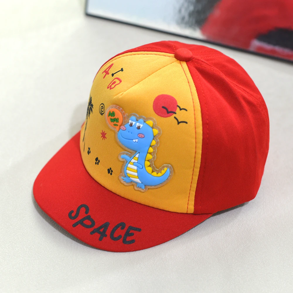 Cartoon Dinosaur Baby Hat Baseball Cap Soft Corduroy Boy Girl Bonnet Hat Adjustable Outdoor Children Cap For Kids 2-6 Years