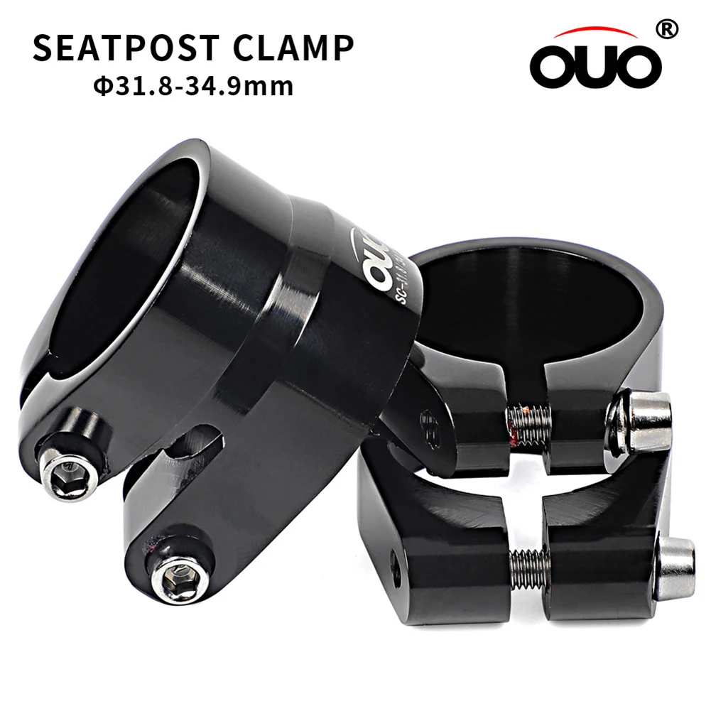 Bike Bicycle Seatpost Clamp 31.6mm/34.9mm Double Layer Aluminum Alloy Quick Release MTB Road Bike Seat Clamp Cycling Parts