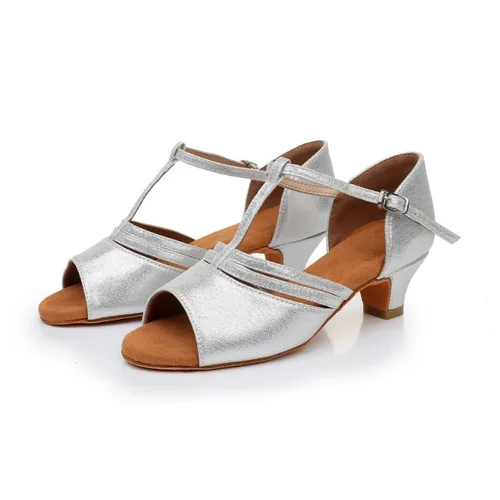 Imagen 2 del producto Zapatos de baile latino para mujer, zapatos de salón modernos para baile de tango, tacones de 4CM