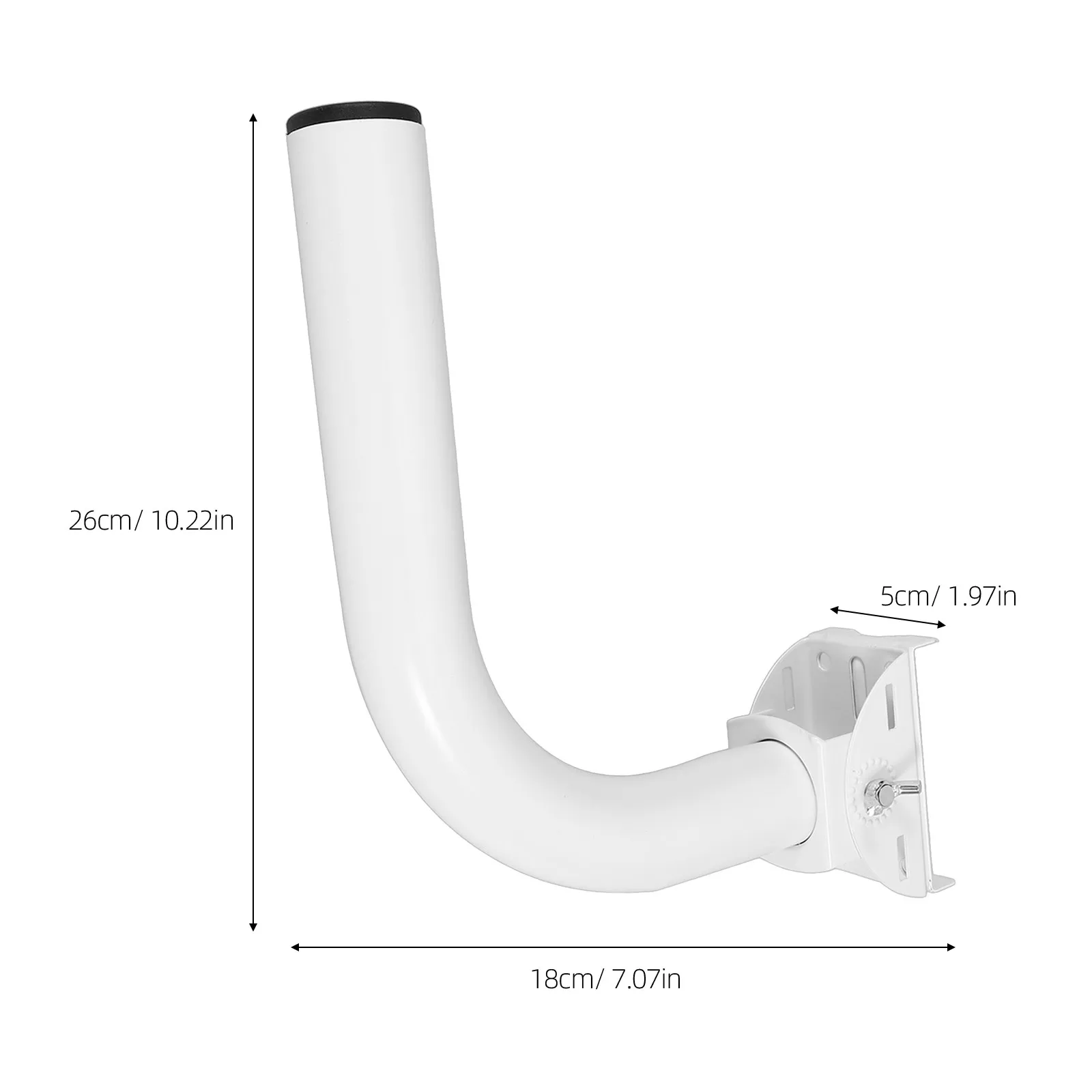 Wireless Bridge Bracket Antenna Mount Outdoor L Shaped Wall Mounted Pole Steel Durable Adjustable Mast For