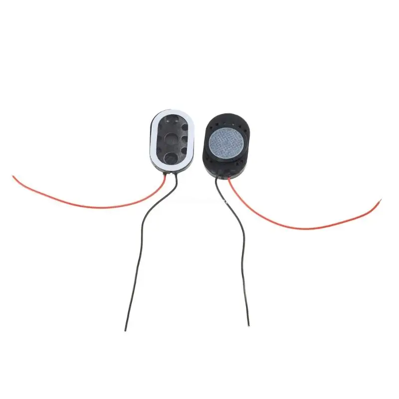 Pack of 2pcs Portable Speaker Mini Audio 2415 8ohm 1W Loudspeaker with Cable Black for Notebook DIY Modification