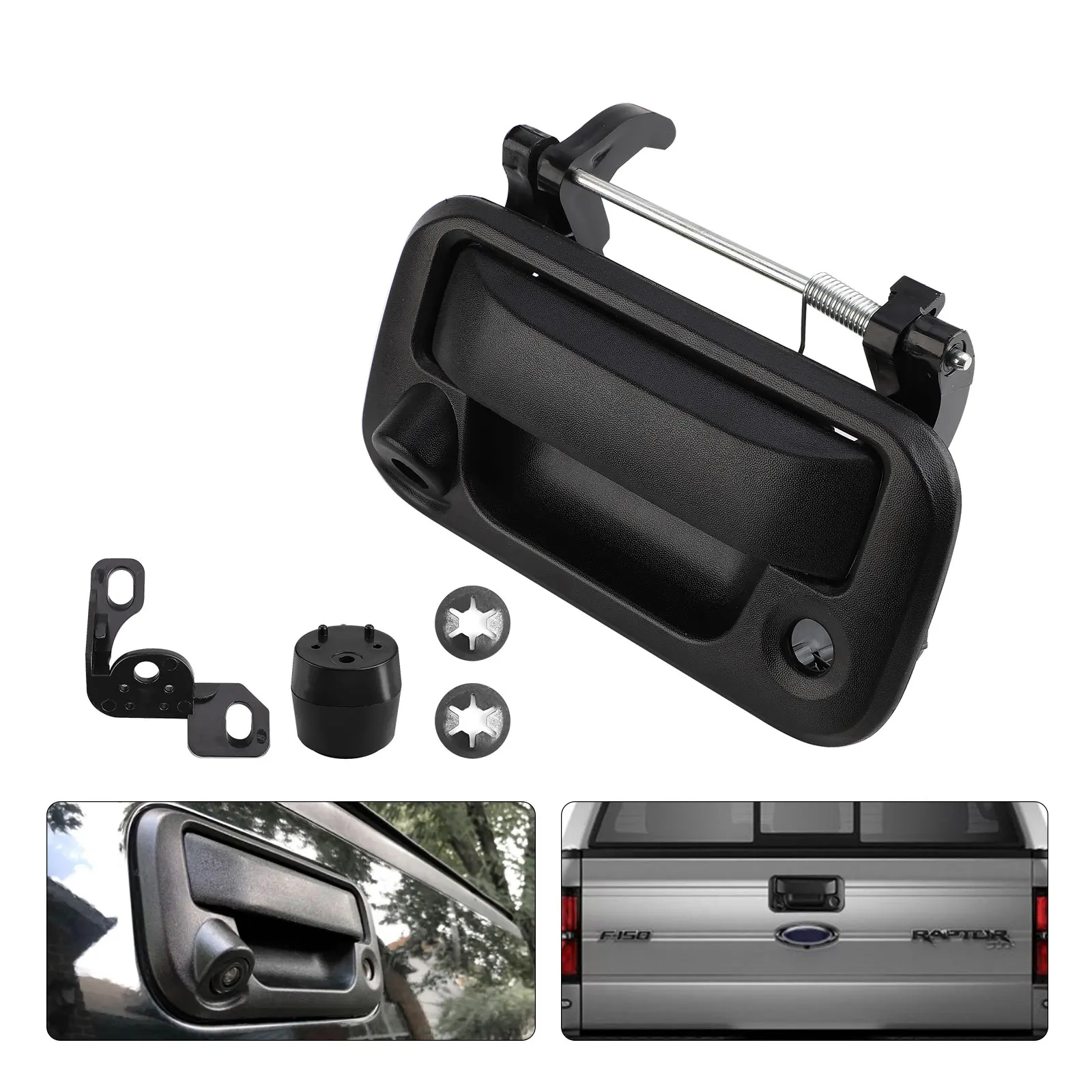 Car Tailgate Handle Rear View Camera Backup Camera Car Handle for Ford F250 F350 F150 F550 2004-2014 8L3Z-9943400-AC