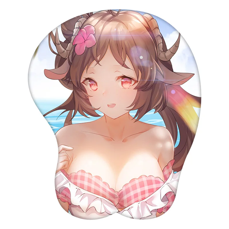 

3D Mouse Pad Sexy Eyjafjalla Arknights Anime Wrist Rest Desk MousePad Mat Gamer Accessory