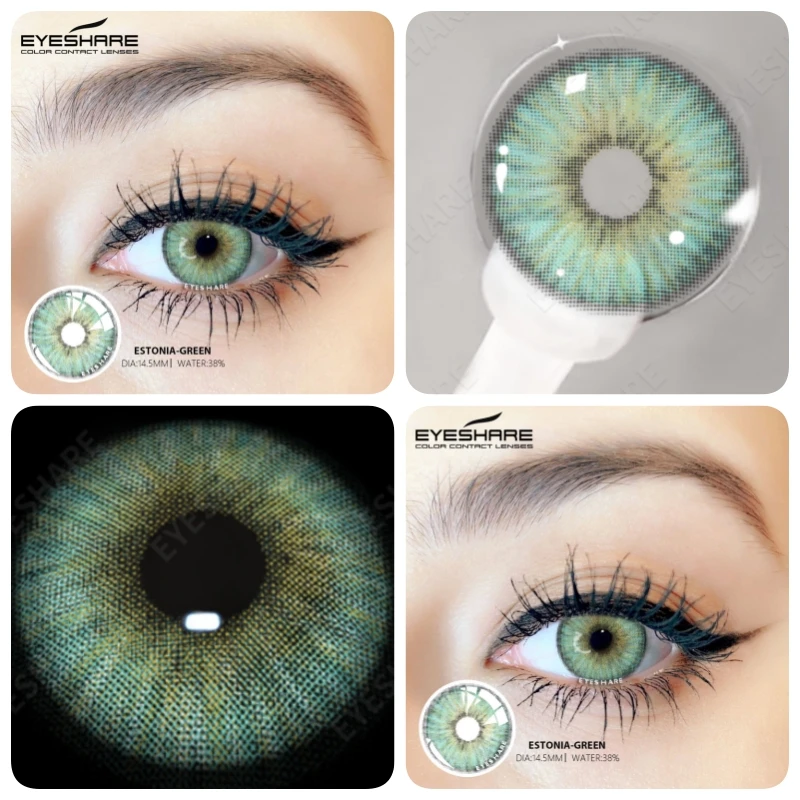 EYESHARE 1 Pair Natural Colored Contact Lenses for Eyes Fashion Color Contact Lenses Beautiful Pupil Yearly Makeup Fast Delivery