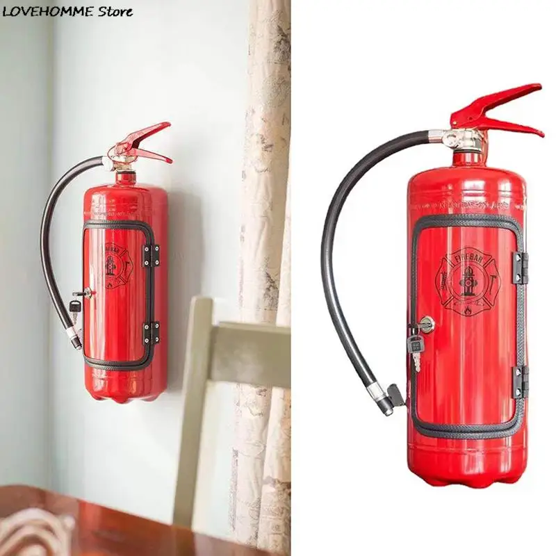 Mini Bar Wine Cabinet Fire Extinguisher Shape Wine Cabinet Storage  Decoration