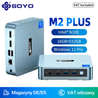 SOYO M2 Plus V1 Mini PC with Intel 12th Gen N100 CPU Windows 11 Pro 16GB DDR4 512GB SSD Support WiFi5 Mini Desktop Computer Host