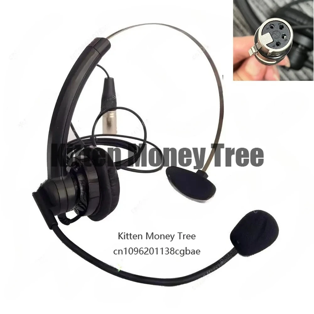 

Гарнитура с легкой повязкой на голову и микрофоном, гарнитура для внутренней связи, разъем XLR, 4-контактный/5-контактный для NE-11 Super HD102/HD101