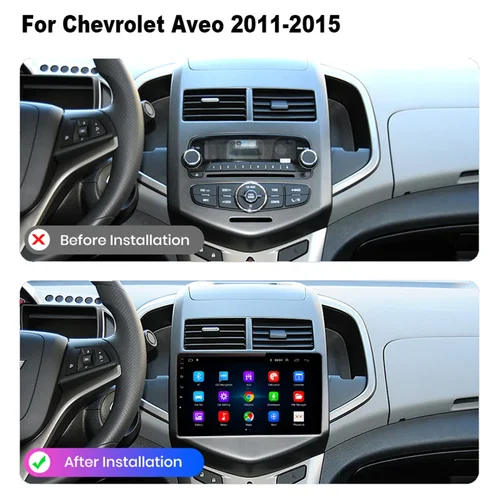 Imagen 2 del producto Radio de coche Android 16 Radio de coche para Chevrolet Aveo 2 Sonic T300 2011-2015 Radio de coche reproductor Multimedia navegación GPS CarPlay