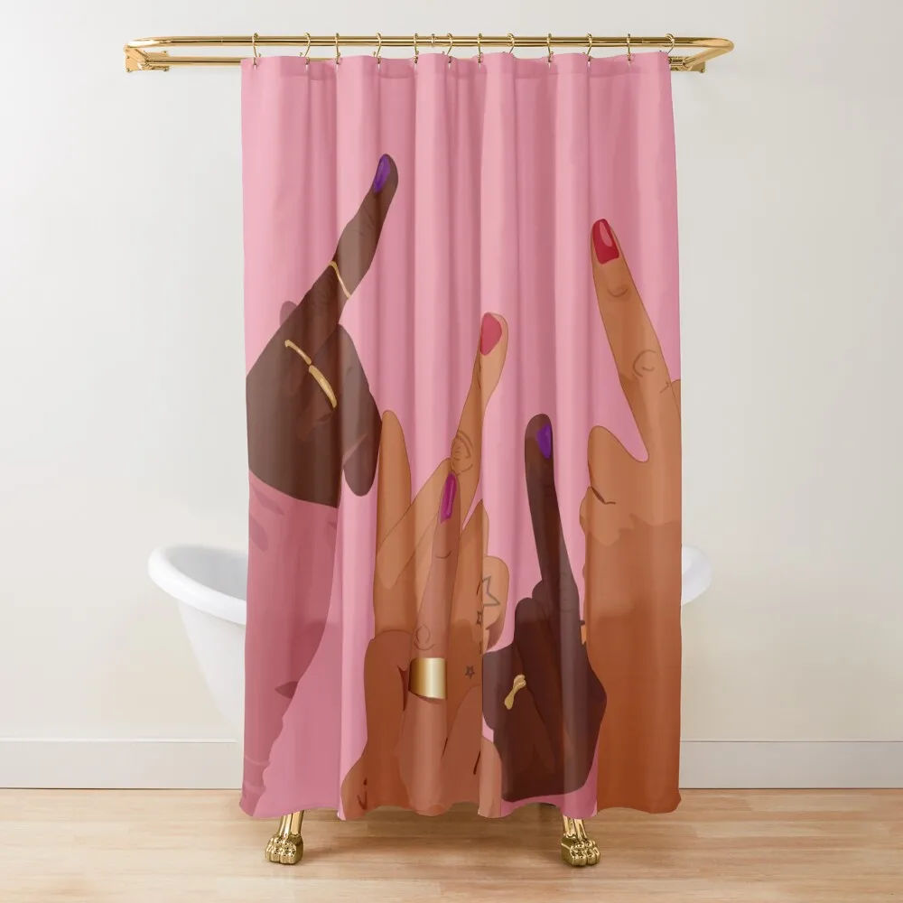 

PYNK Shower Curtain Anime Shower Waterproof Shower Bath Bathroom Set Curtain