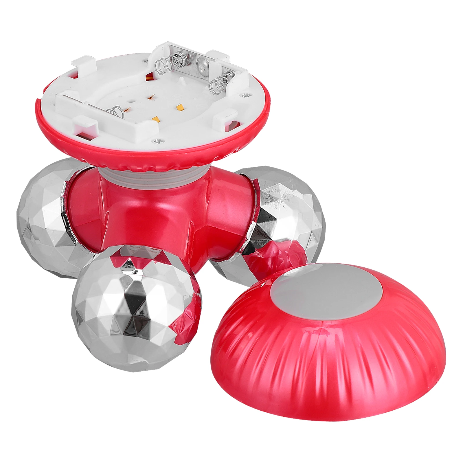 

Electric Massage Device ABS PP 3 Legs Acupoint Mini Red Rechargeable Neck Back Massager Body Relaxation Tool Portable SPA Salon