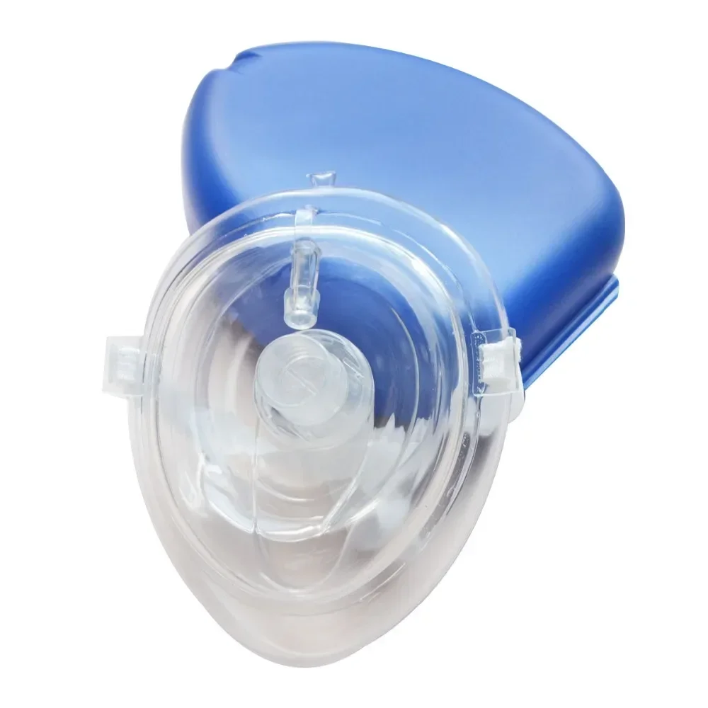 Big Cpr Box Face Mask With One Way Valve Outdoor First Aid Heart  Rescue Mouth to Mouth Breathing Emergency CPR Resuscitator