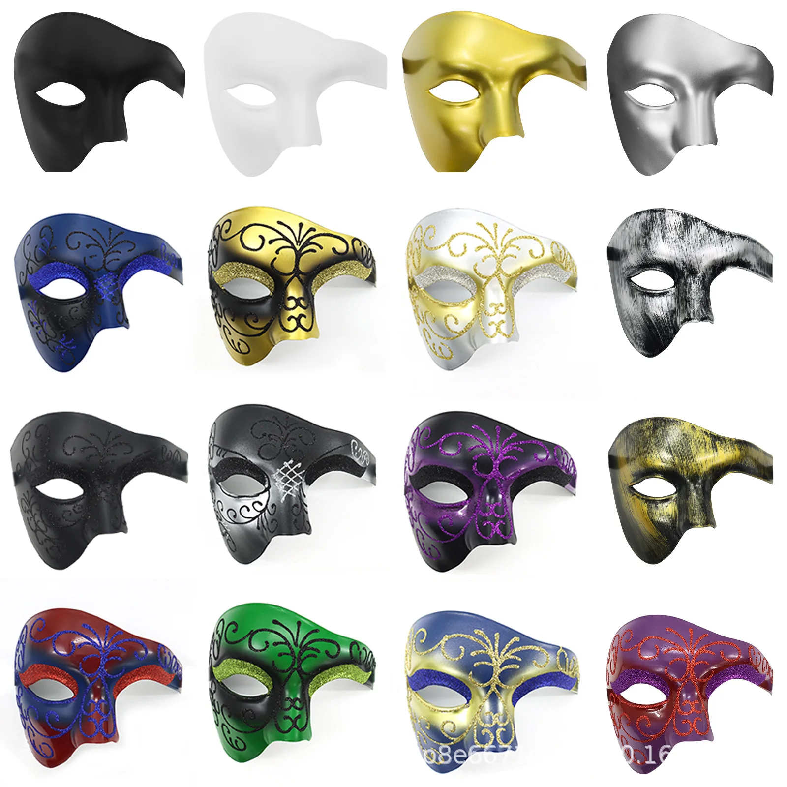 Halloween Carnival Italy Venice Roman Warrior Mask Egypt Ancient Greek Half Face Retro Mask Stage Accessory for Adult Men