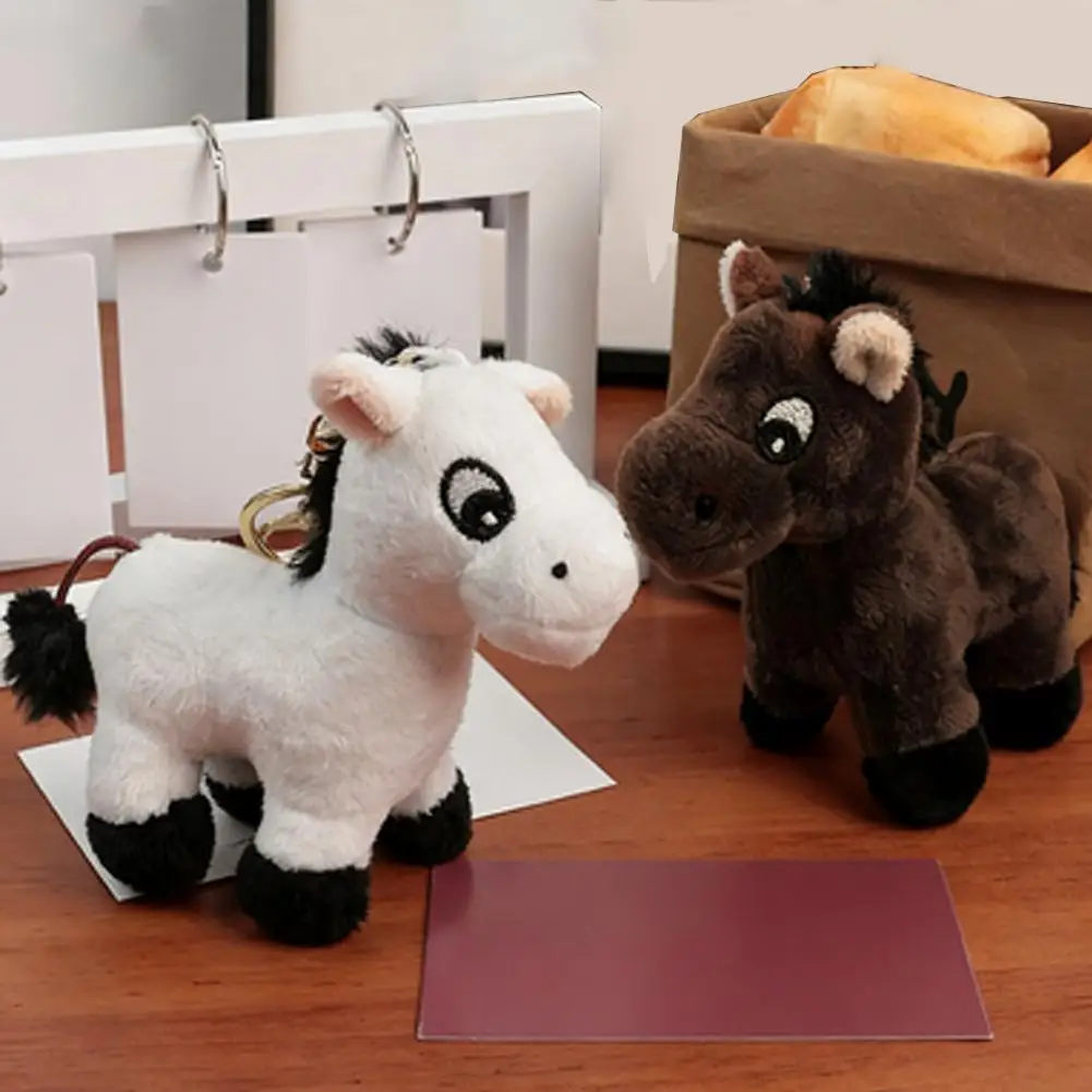1 Stück 11 cm Pferde Plüsch Hängedekoration ​ ​ Stofftier Pferd Schlüsselanhänger Niedliche Pony Puppe Rucksack Ornamente Anhänger Kinder Spielzeug Dekor