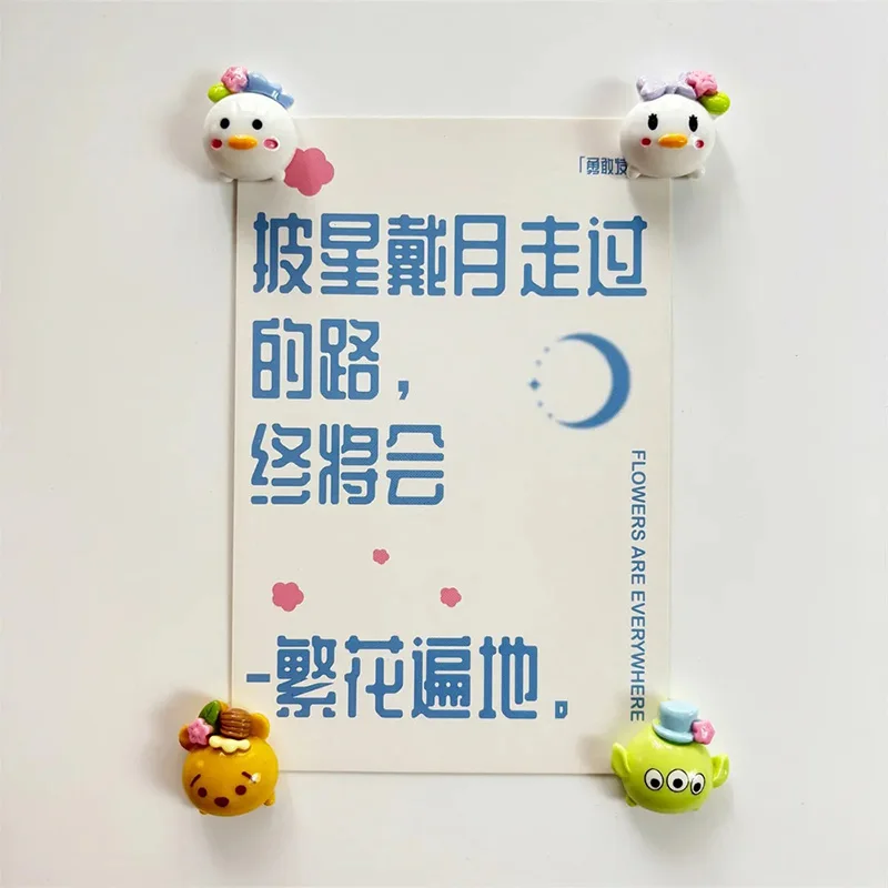 

Disney Minnie Mouse Dumbo Refrigerator Magnet Cute Cartoon Alien Lotso Refrigerator Decoration Stickers Friend Festival Gifts