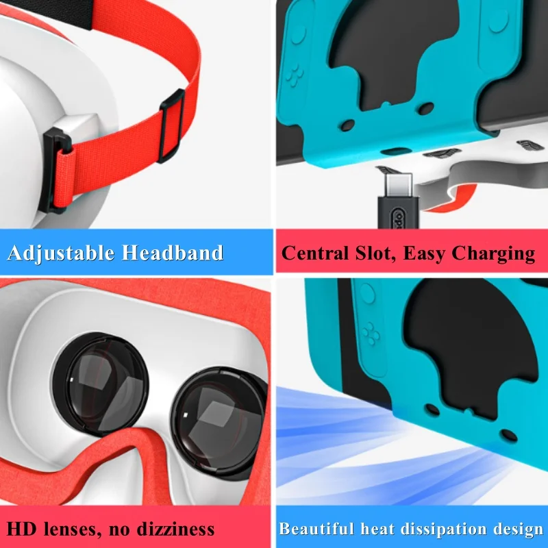 سماعة VR لنينتندو سويتش العادية/OLED نموذج نينتندو سويتش ثلاثية الأبعاد الواقع الافتراضي نظارات الواقع الافتراضي VR لابو نظارات سماعة