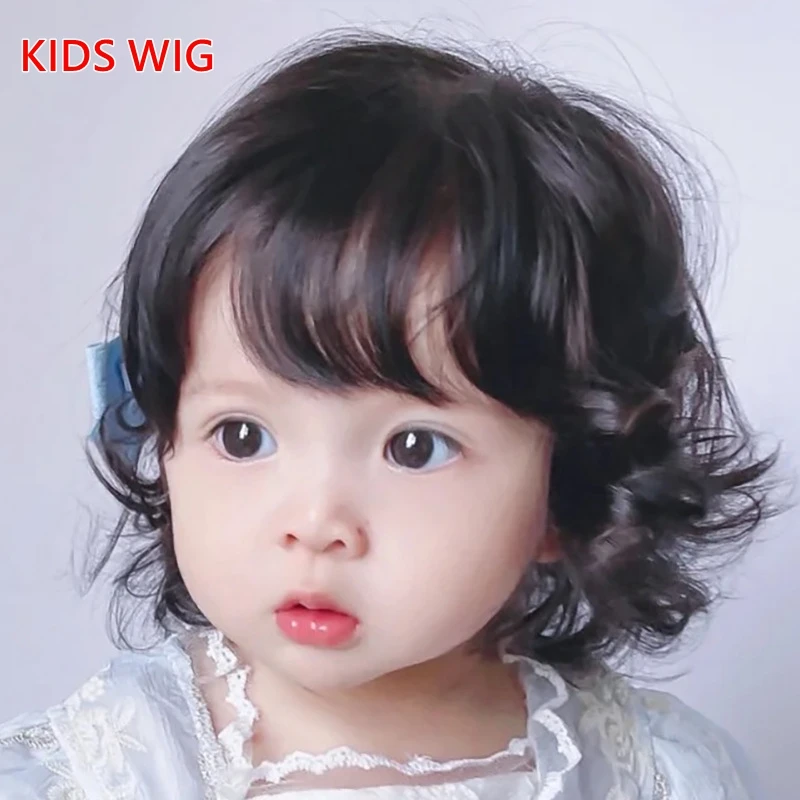 Baby Blonde Curly Wig Kids Headwear Girl Coronet Light Yellow Hair Accessories for Child Accessories Boy Headdresses Ornaments