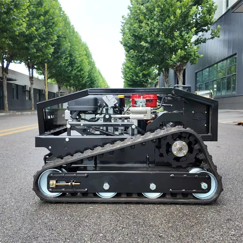 جزازة العشب المجنزرة RC، روبوت أوراق العشب، قاطعة لسرعة جزازة المنحدرات الشديدة 5 كم/ساعة، مناسبة للحدائق