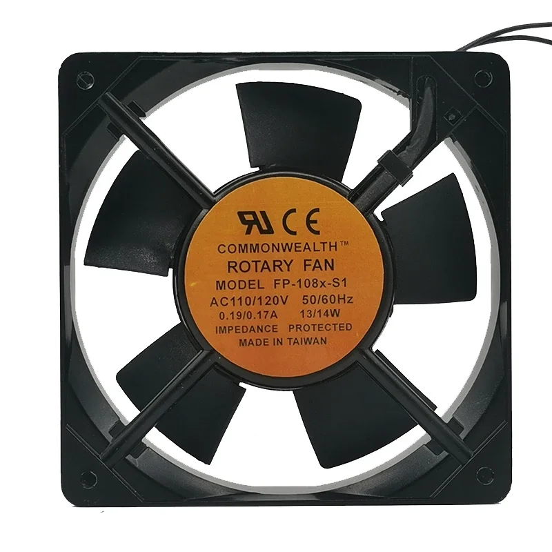 

+New 12cm For FP-108X-S1 AC110/120V 50/60Hz 0.19/0.17A 13/14W 120MM cooling fan 120*120*25mm cooler